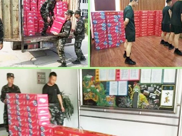 頂真飲品「八一」擁軍慰問(wèn)活動(dòng)，共敘濃濃軍民情！